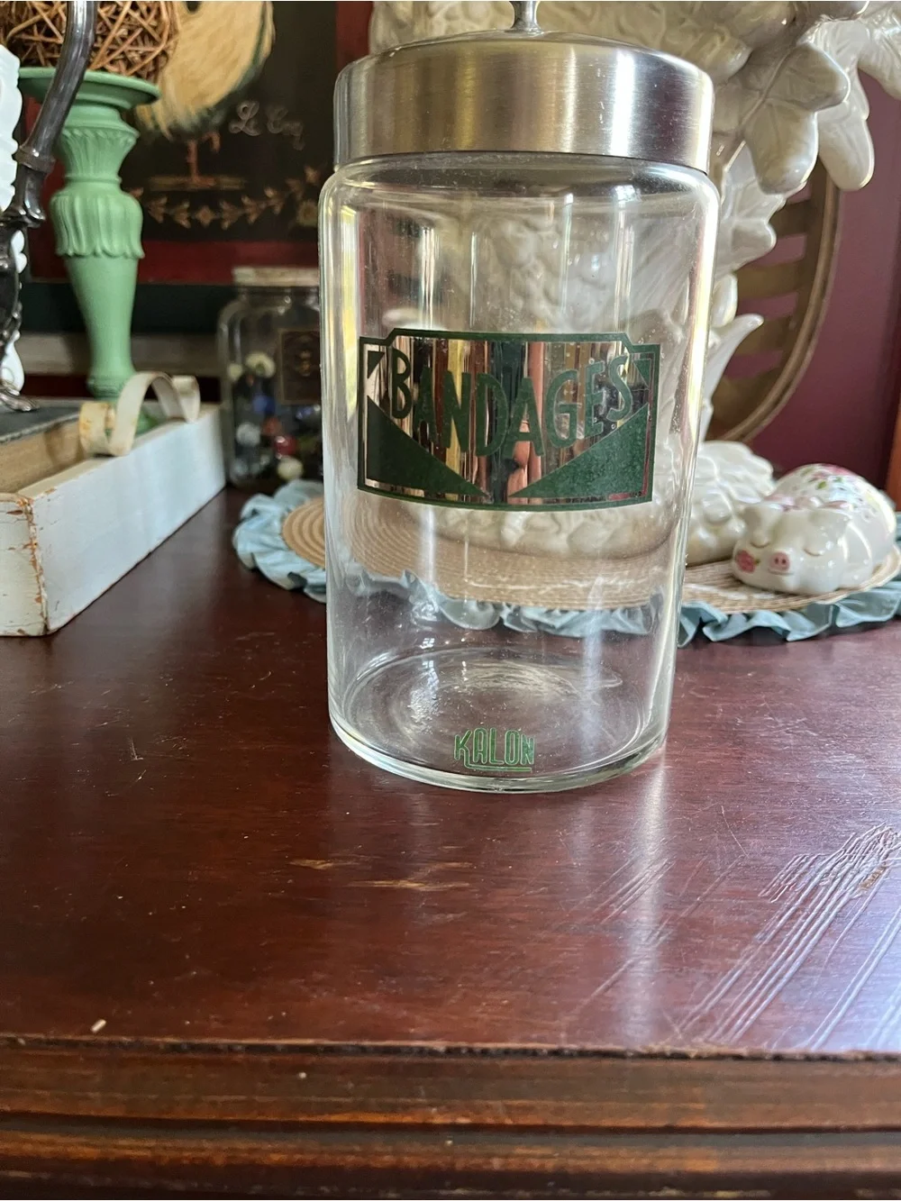 Vintage Kalon by Profex glass medical apothecary jar